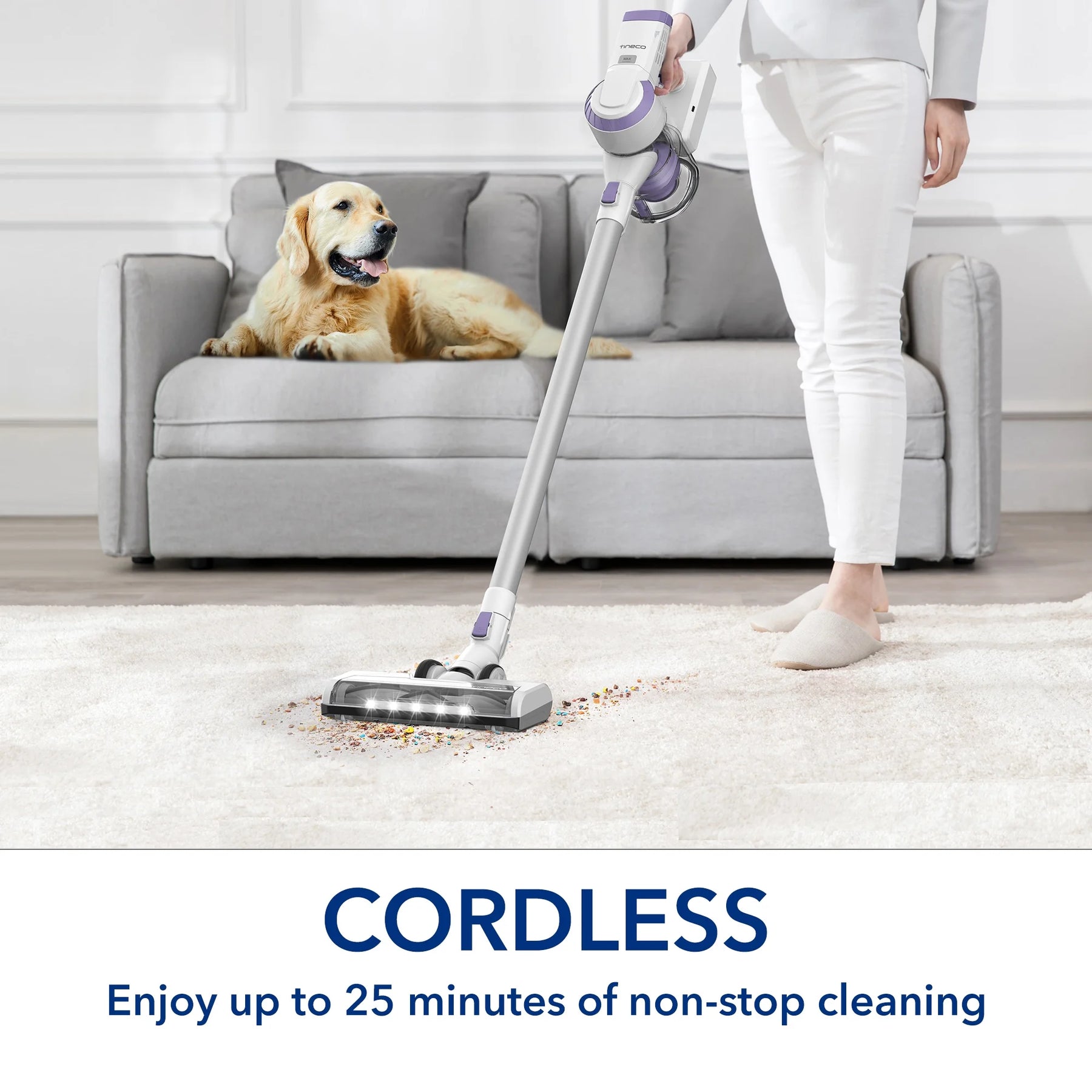 Tineco A10 - D Plus - Cordless Ultralight Stick Vacuum Cleaner for Hard Floors and Low - Pile Rugs, VA150100US, New