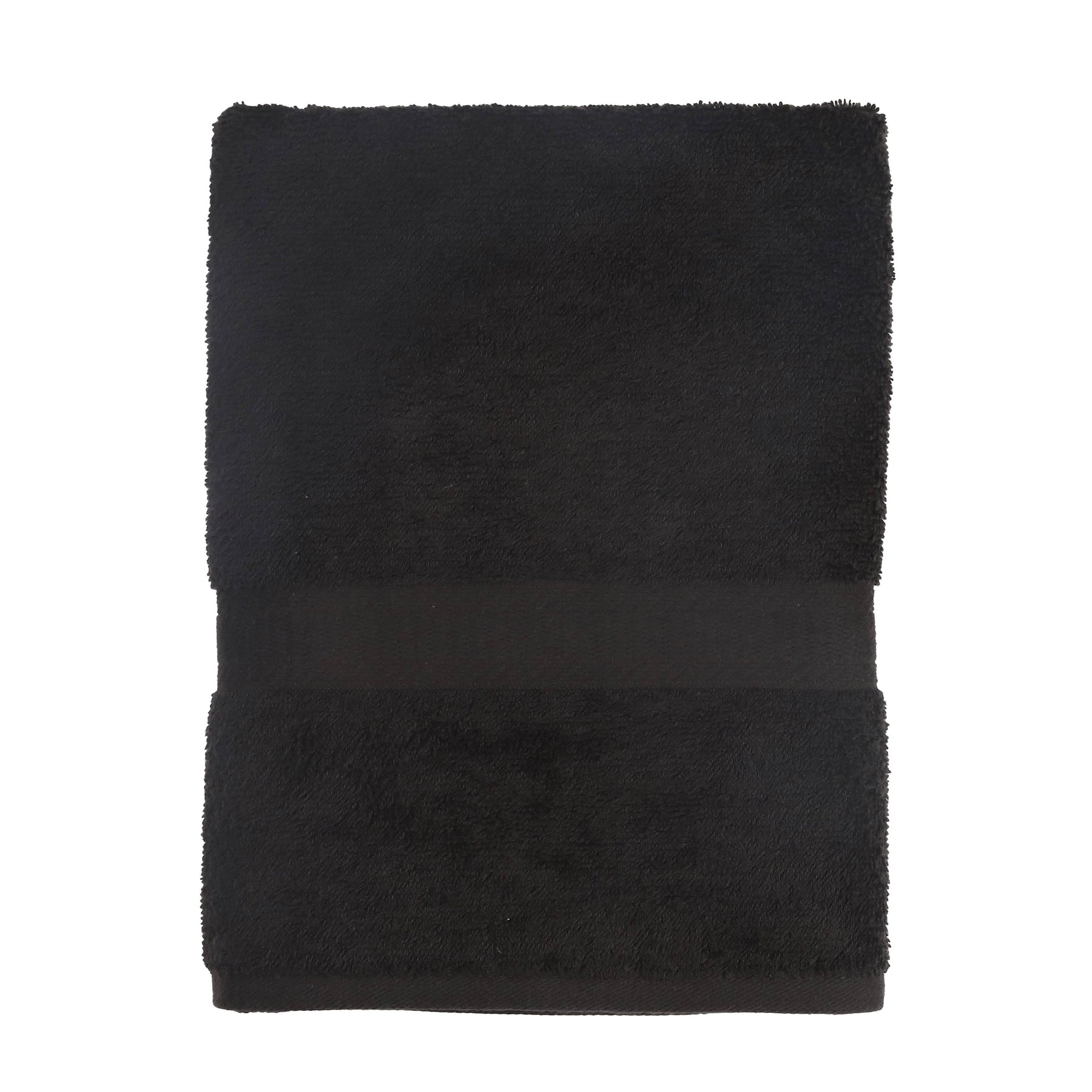 Mainstays Basic Bath Collection - Single Bath Towel, Solid Rich Black