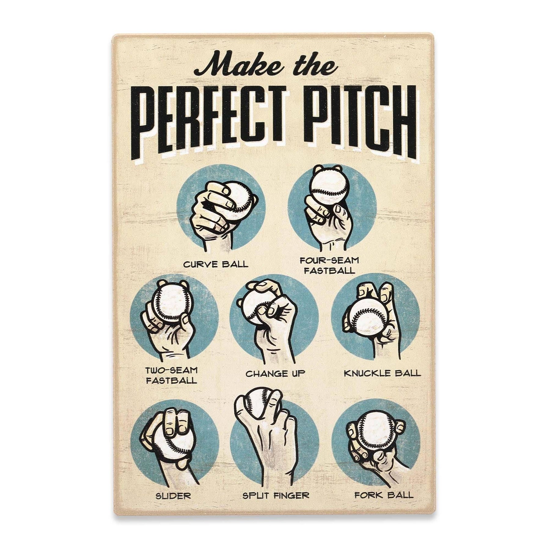 Make The Perfect Pitch Baseball Wood Wall Decor