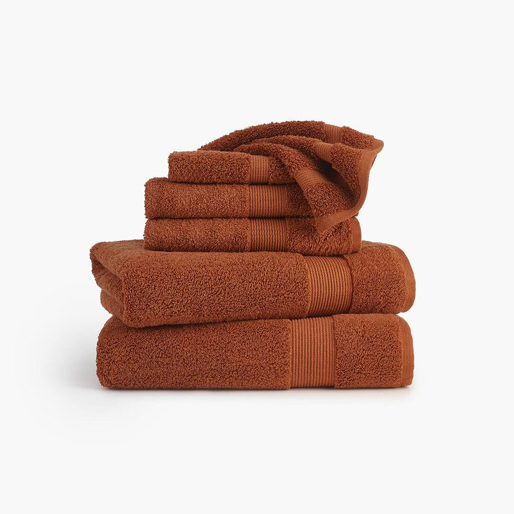 Under The Canopy Classic Organic Towel - Rust, Rust / Bath Towel Bath Towel Rust